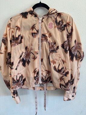 Coach 1941 Beige Floral Hooded Jacket Size 6